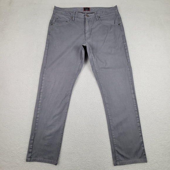 UNTUCKit Pants Mens 34x32 Gray Straight Fit Stretch Casual Chino Cotton Spandex - Picture 1 of 10
